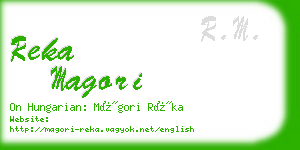 reka magori business card